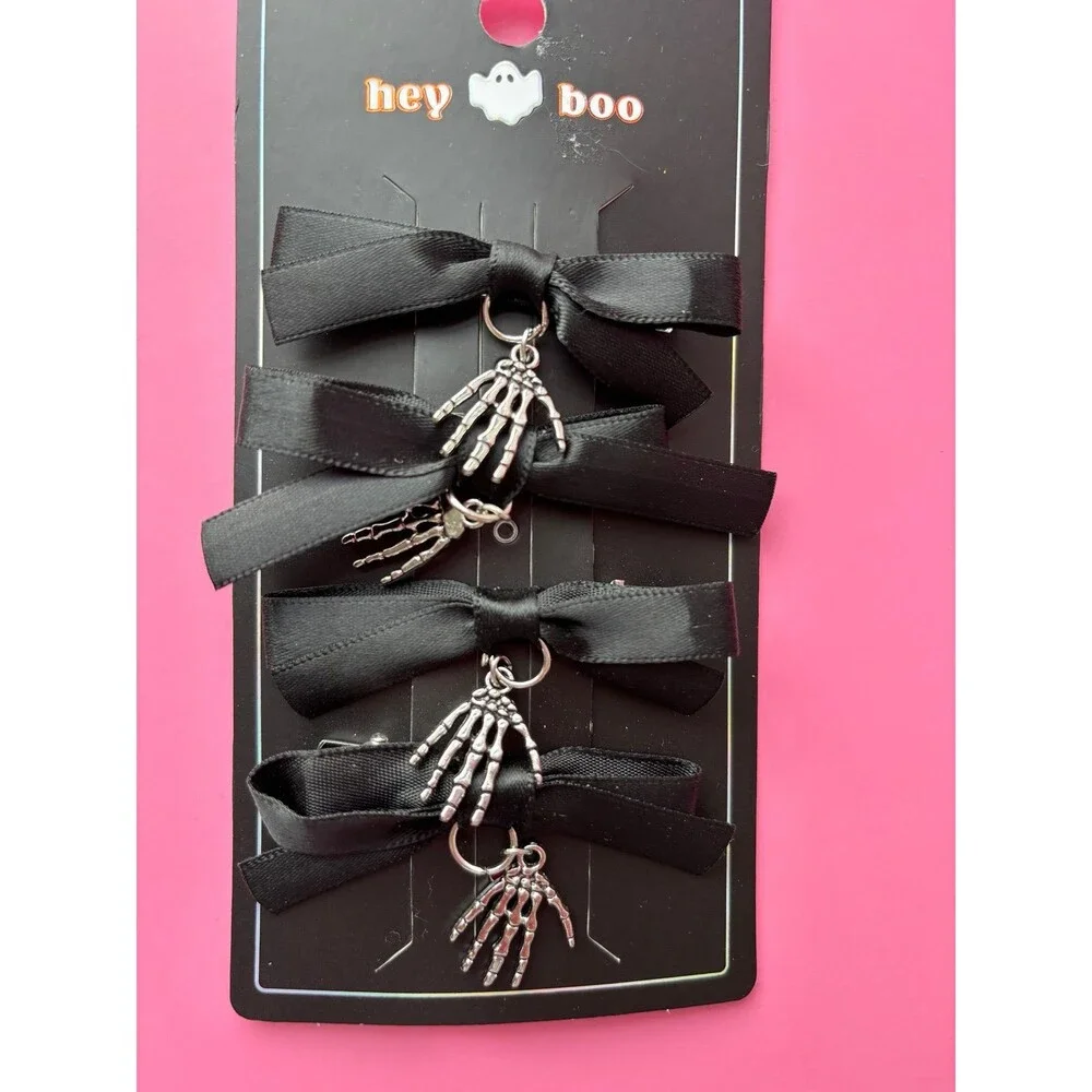 Skeleton Hand Hair Clips